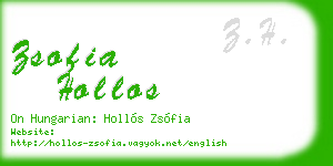 zsofia hollos business card