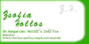 zsofia hollos business card